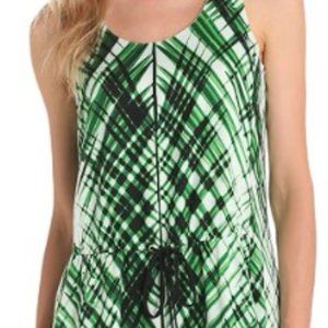 Vince Camuto Sleeveless Tie Waist Jungle Leaves Dress- Size 12